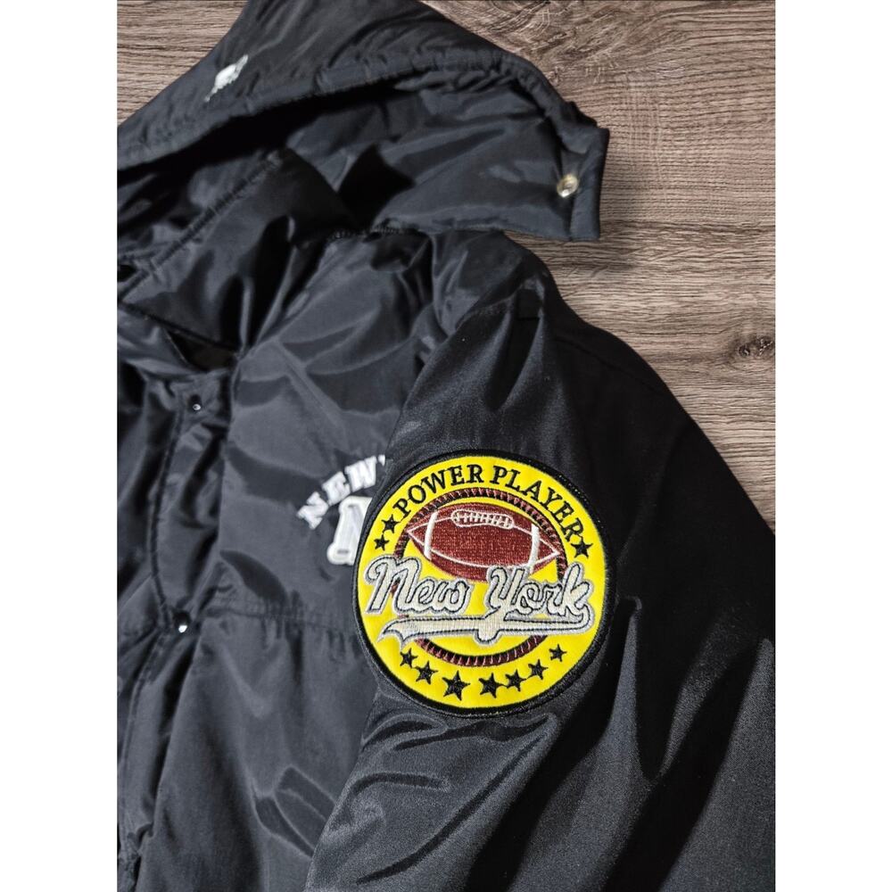 New York 1990s DEADSTOCK Bomber Jacket Vintage Zam ZZ Sports Football NFL 2XL - Picture 10 of 16